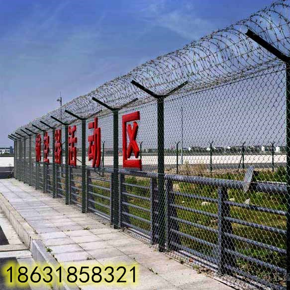 飛機(jī)場(chǎng)護(hù)欄網(wǎng)，機(jī)場(chǎng)圍界網(wǎng)，鋼筋網(wǎng)圍界